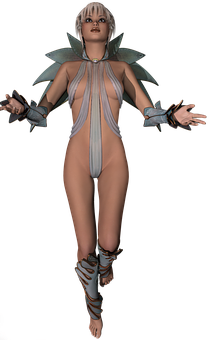 Fantasy Female Character Costume PNG image