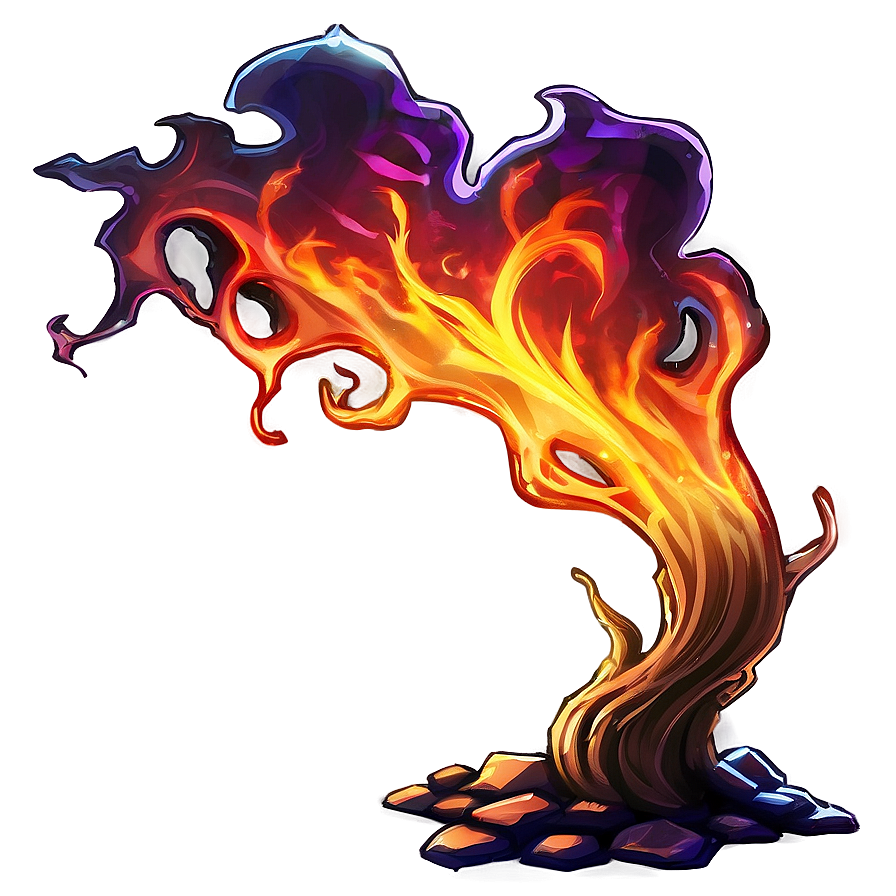 Fantasy Fire Spell Cartoon Png Nhq PNG image