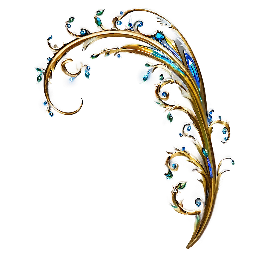 Fantasy Flourish Scroll Png Jwx PNG image