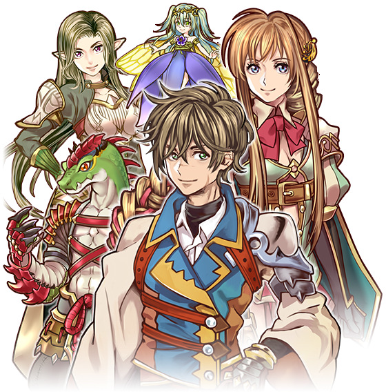 Fantasy Game Characters Group PNG image