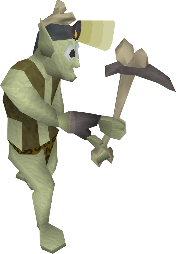 Fantasy Goblin Character With Club PNG image