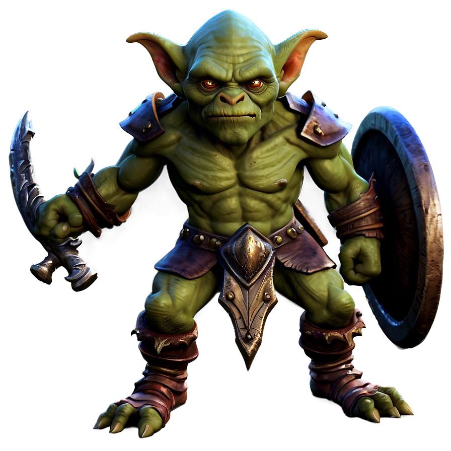 Fantasy Goblin Warrior Png 05252024 PNG image