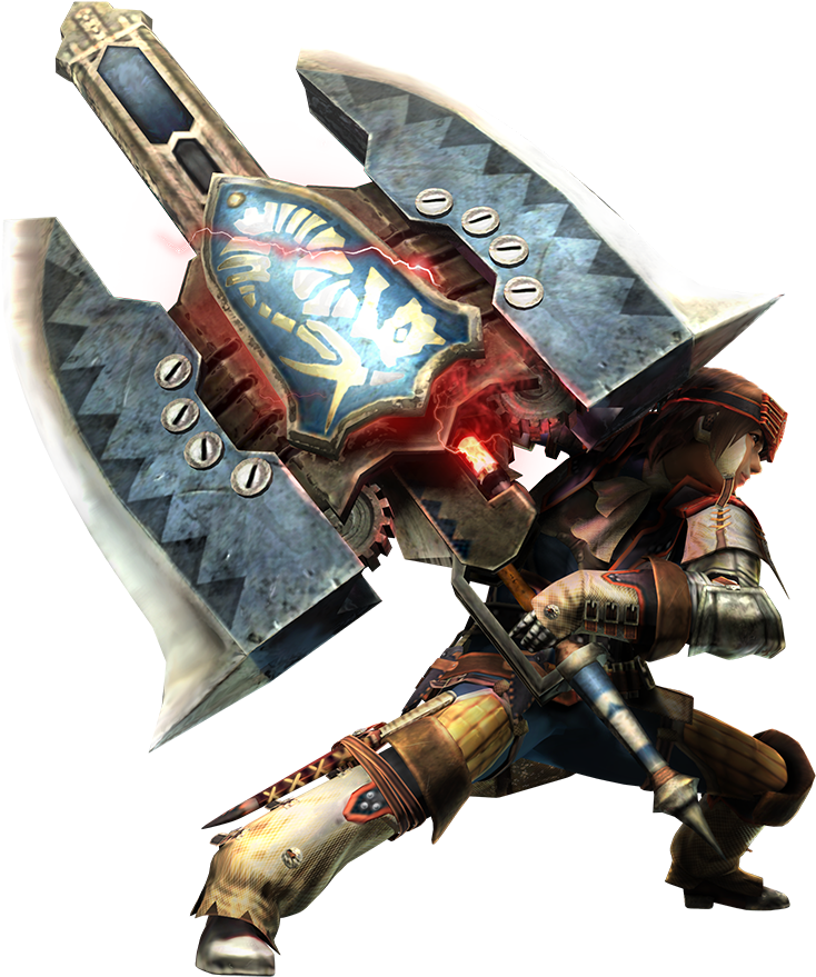 Fantasy Hunter With Giant Sword PNG image