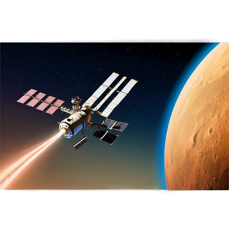 Fantasy Iss Above Planetary Horizon Png Dbf77 PNG image