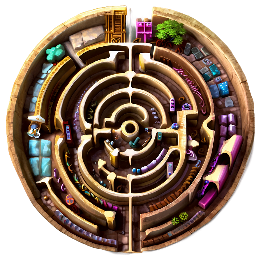 Fantasy Labyrinth World Png Wxy PNG image