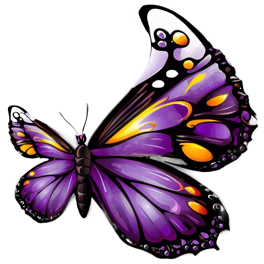 Fantasy Land Purple Butterfly Png 72 PNG image