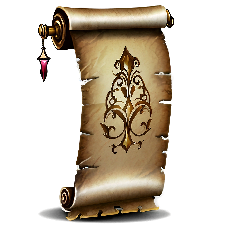 Fantasy Magic Scroll Banner Png Fwd PNG image