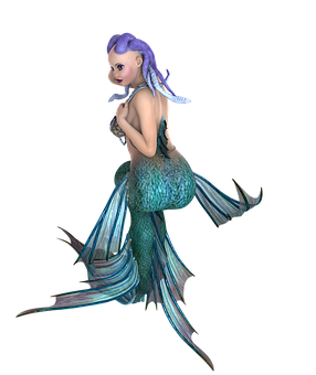 Fantasy_ Mermaid_ Character PNG image