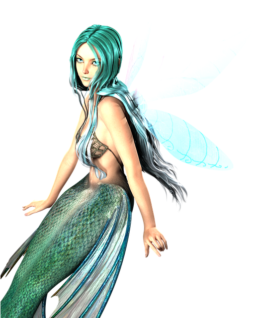 Fantasy Mermaid Fairy Hybrid PNG image