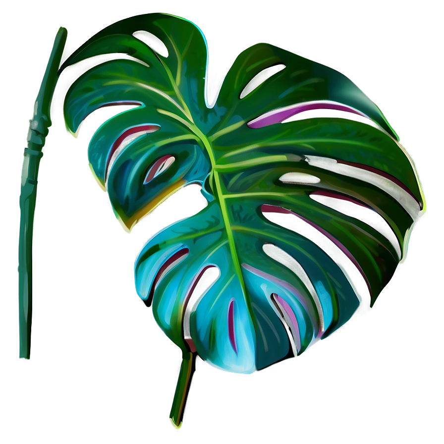 Fantasy Monstera Leaf Png 05232024 PNG image