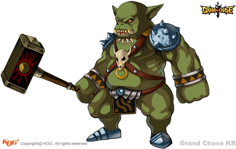 Fantasy Orc Warrior Artwork PNG image