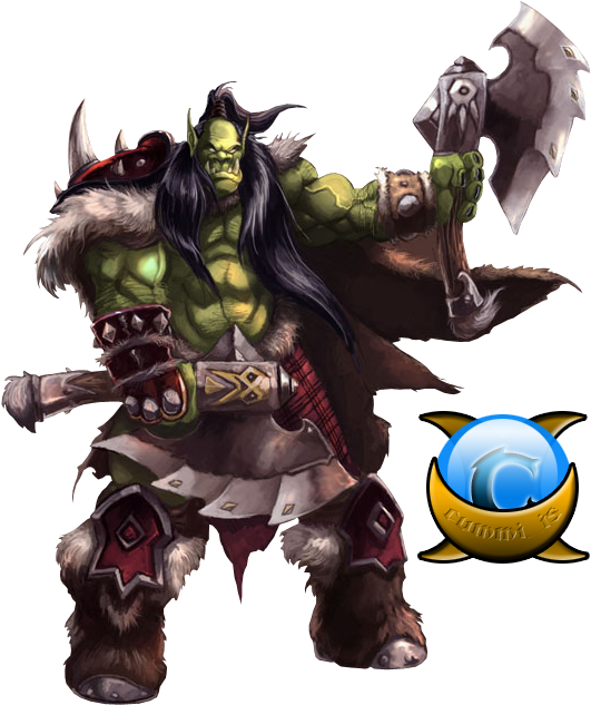 Fantasy Orc Warrior PNG image