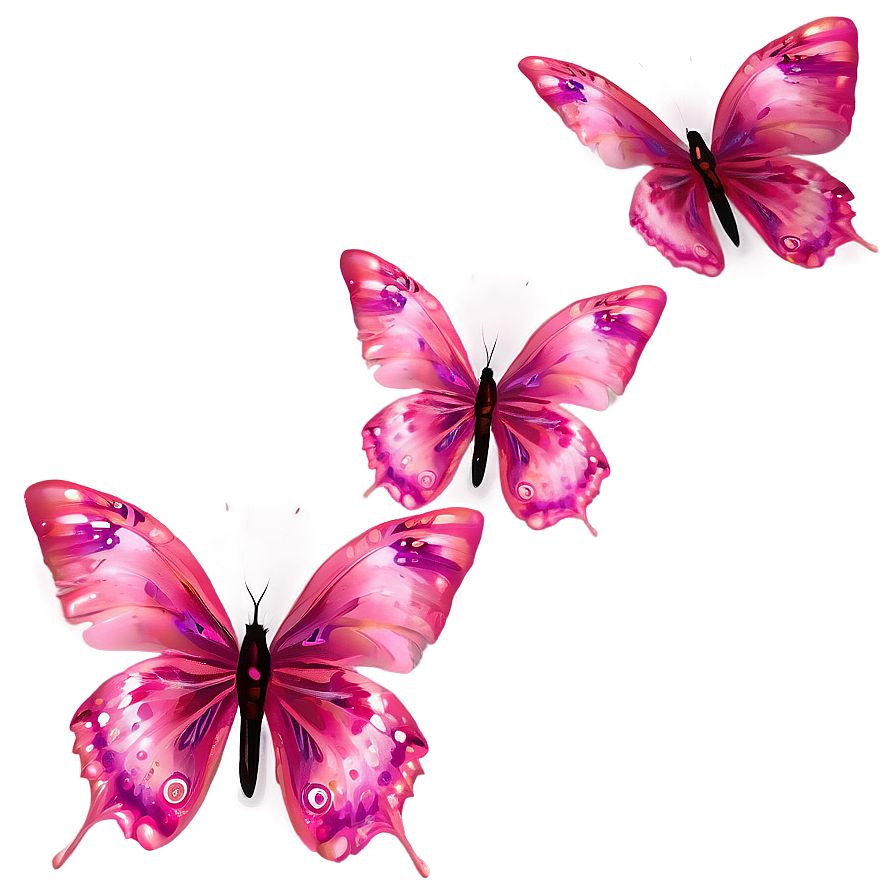 Fantasy Pink Butterfly Effect Png 05232024 PNG image