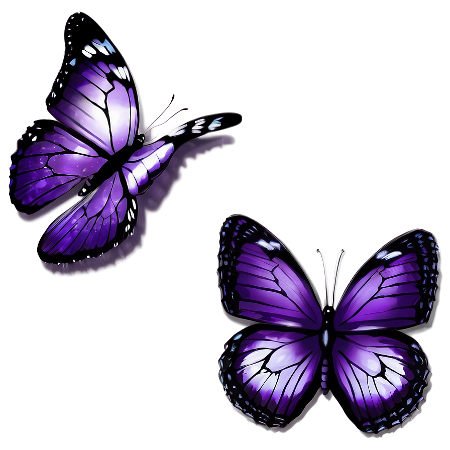 Fantasy Purple Butterfly Png Gvw40 PNG image