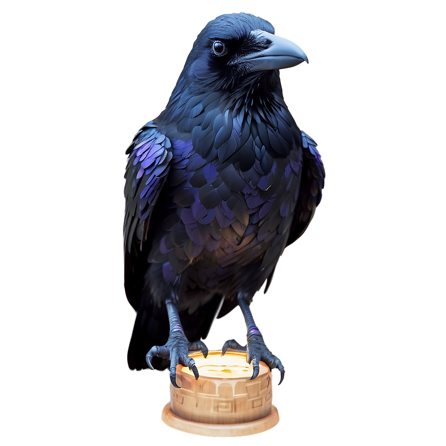 Fantasy Raven With Magic Png Iqe PNG image