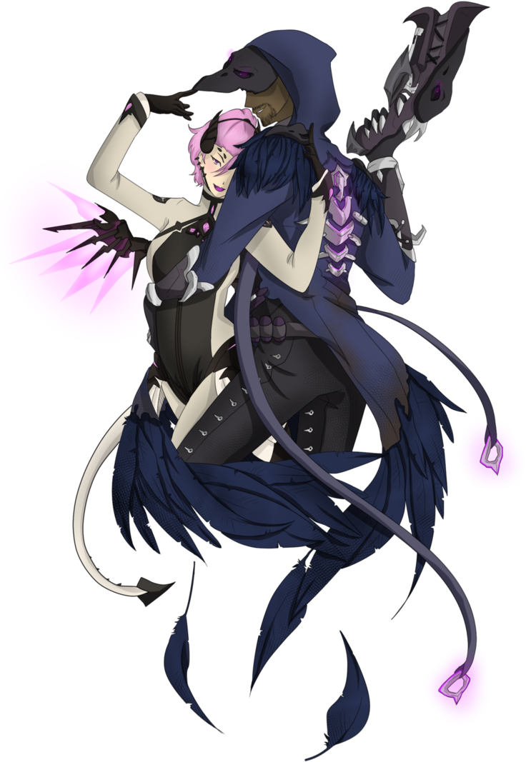 Fantasy Reaper Character Art PNG image