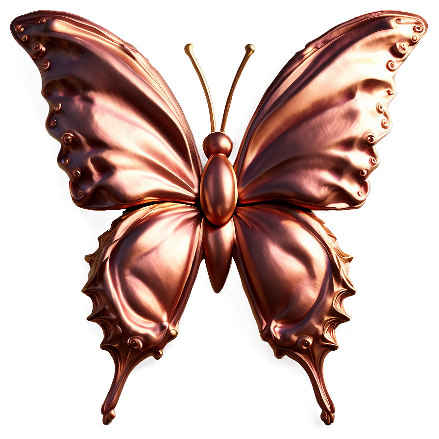 Fantasy Rose Gold Butterfly Png 41 PNG image