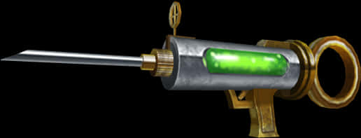 Fantasy Syringe Gun3 D Render PNG image