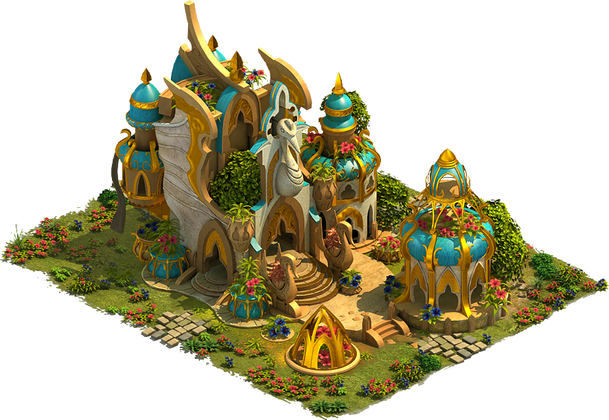 Fantasy Temple Artwork PNG image