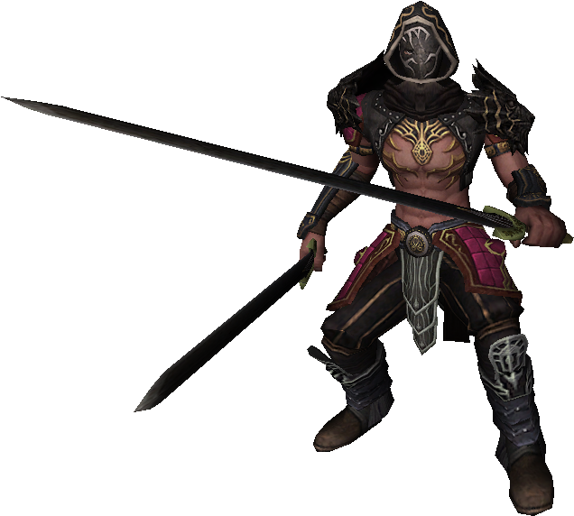 Fantasy Thief Character With Sword PNG image