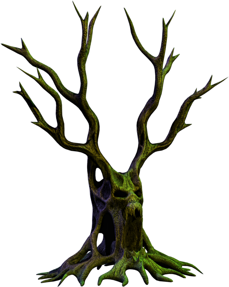 Fantasy Tree Monster Sticker PNG image