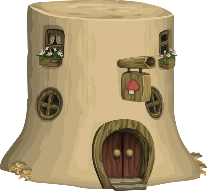 Fantasy Treehouse Apartment Illustration PNG image