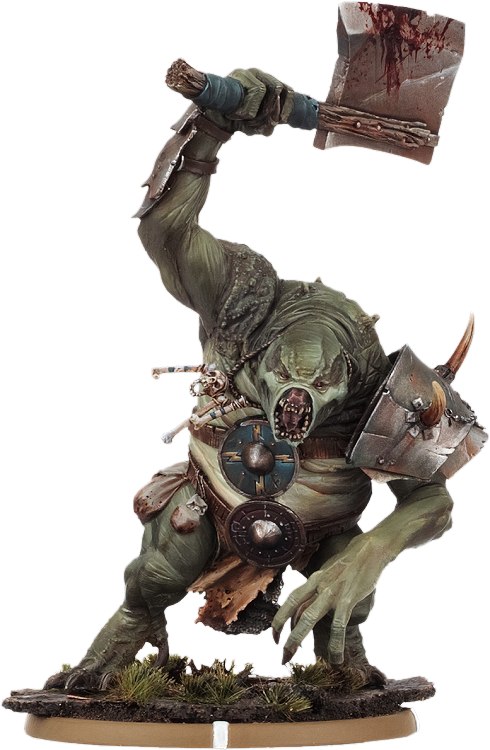 Fantasy Troll With Axe PNG image