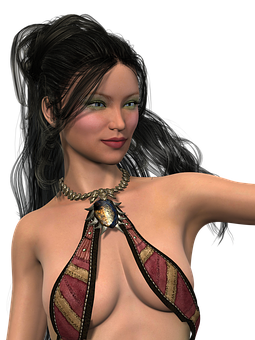 Fantasy Woman Portrait PNG image