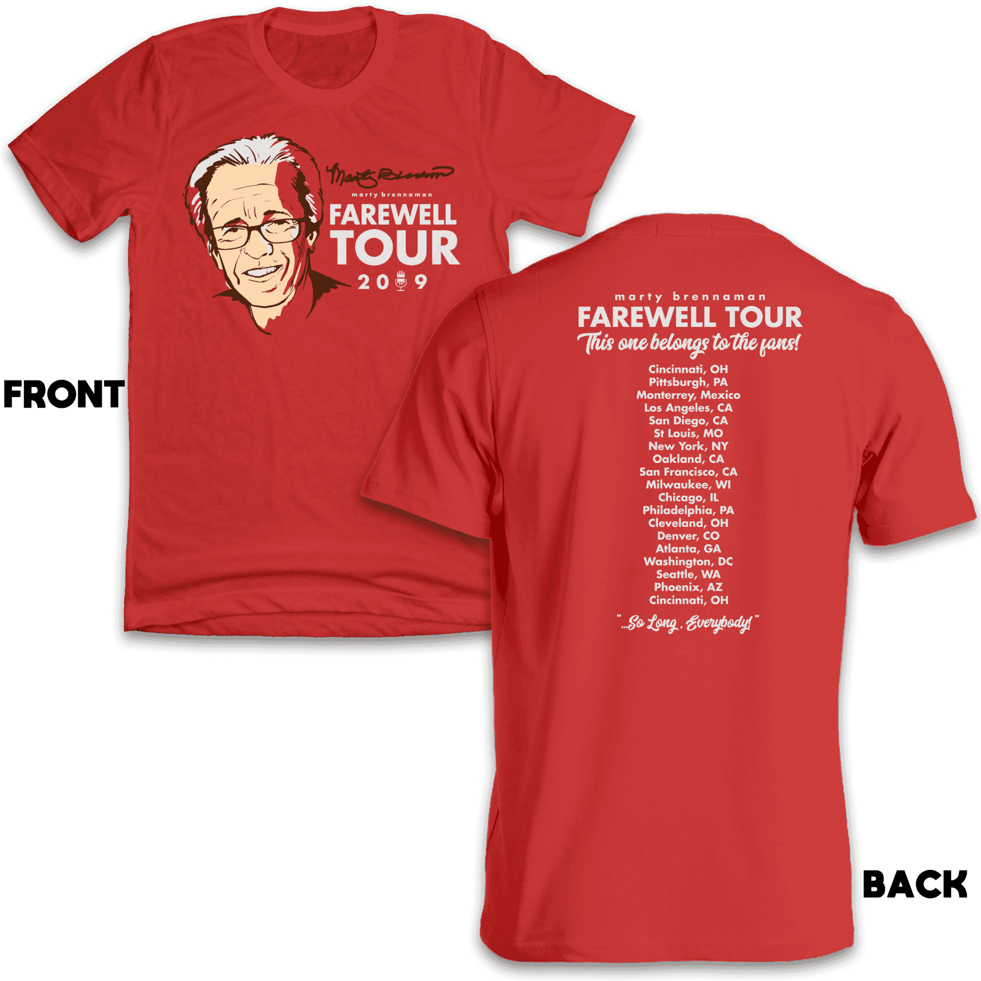 Farewell Tour Red Tshirt Design2023 PNG image