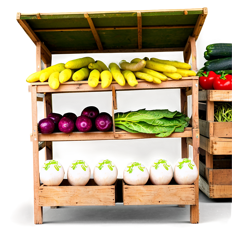 Farm Fresh Vegetables Stand Png 05242024 PNG image