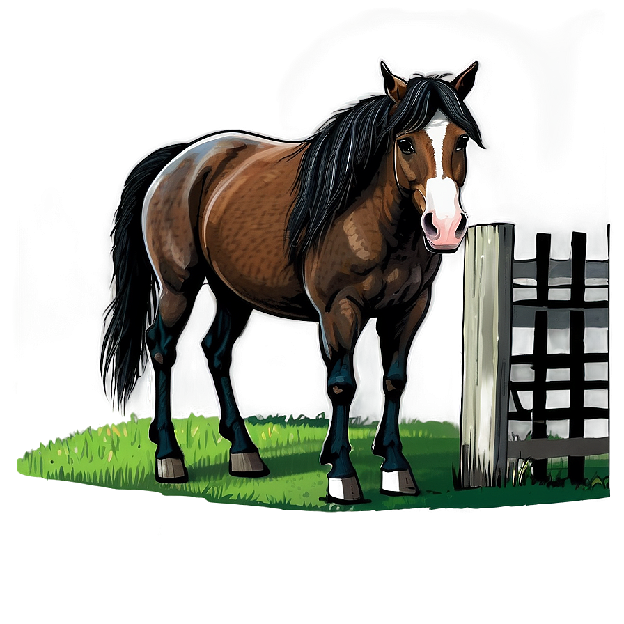 Farm Horse Cartoon Png Qku58 PNG image