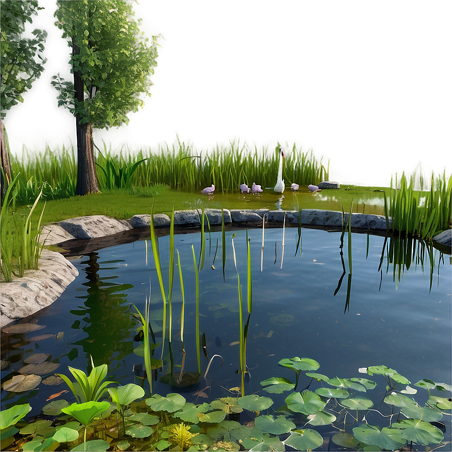 Farm Pond Environment Png Apr PNG image