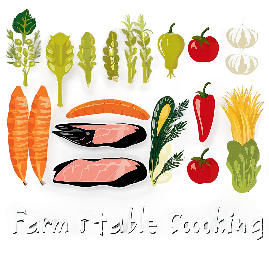 Farm To Table Cooking Png Ukh8 PNG image