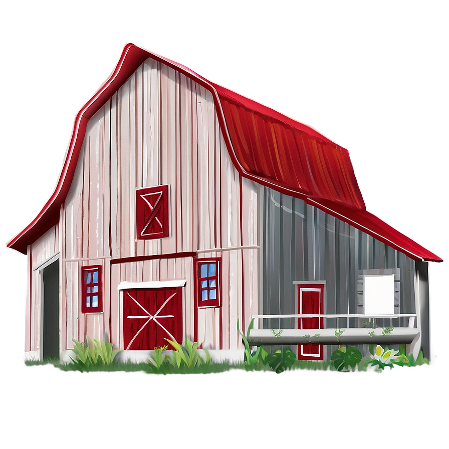 Farmhouse Barn Png 06122024 PNG image