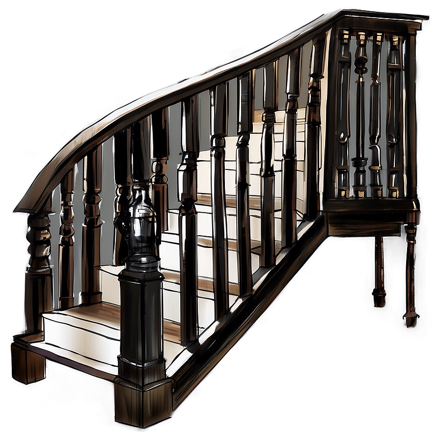 Farmhouse Staircase Png Bnu PNG image