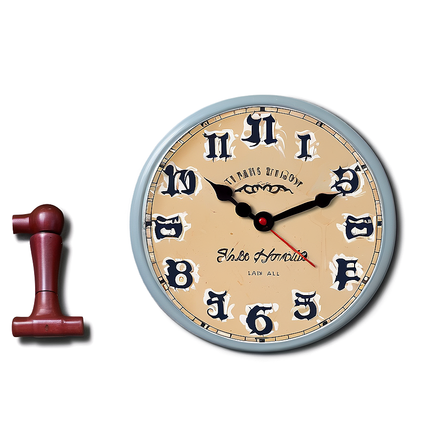 Farmhouse Wall Clock Png 06262024 PNG image