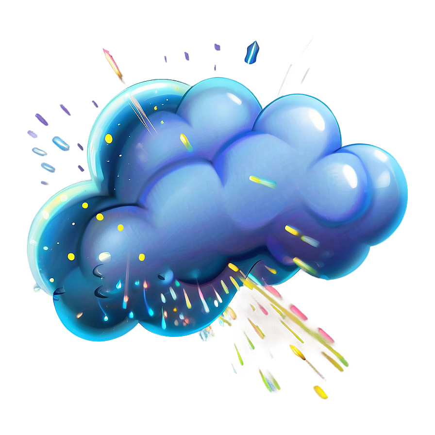 Fart Cloud With Sparkles Png 06212024 PNG image