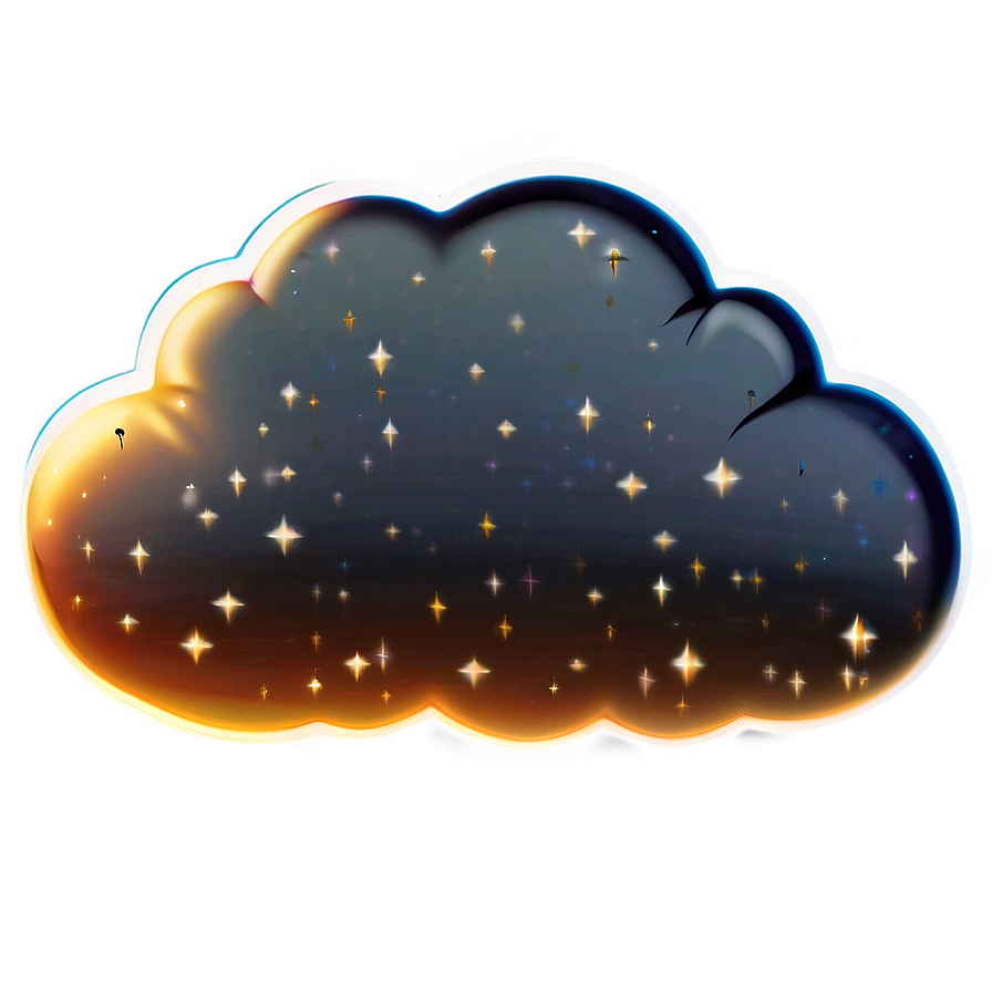 Fart Cloud With Sparkles Png 95 PNG image