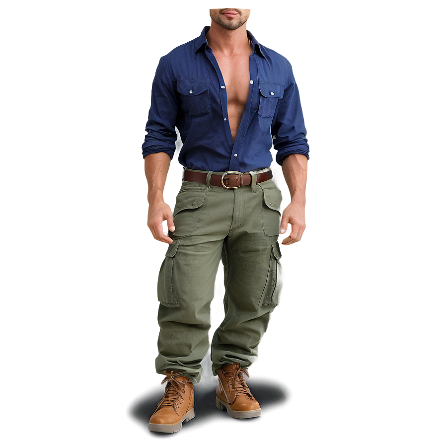 Fashion Cargo Pants Png 06132024 PNG image