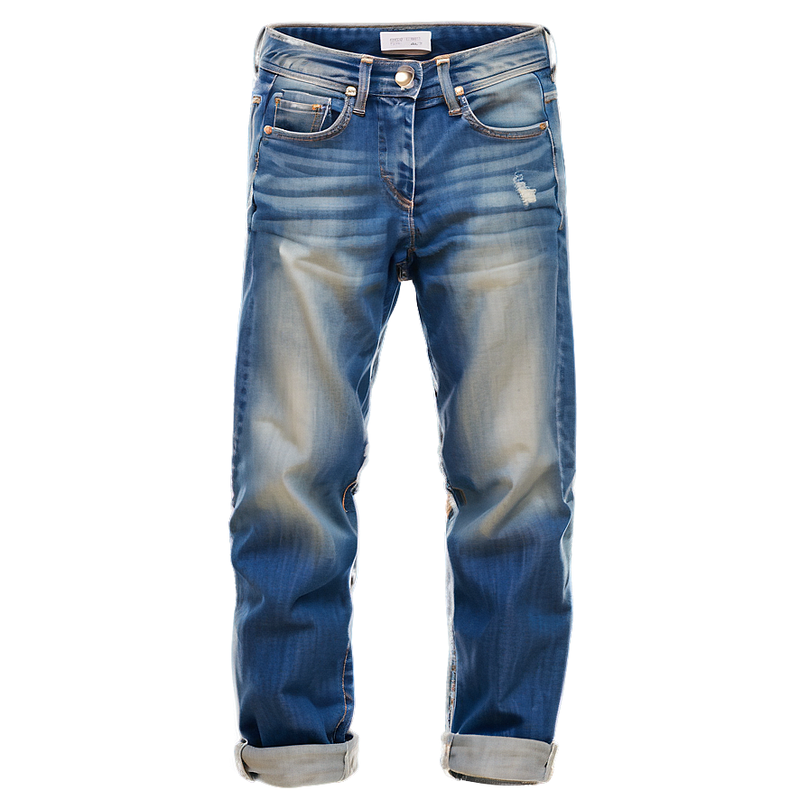 Fashion Folded Jeans Png 06272024 PNG image