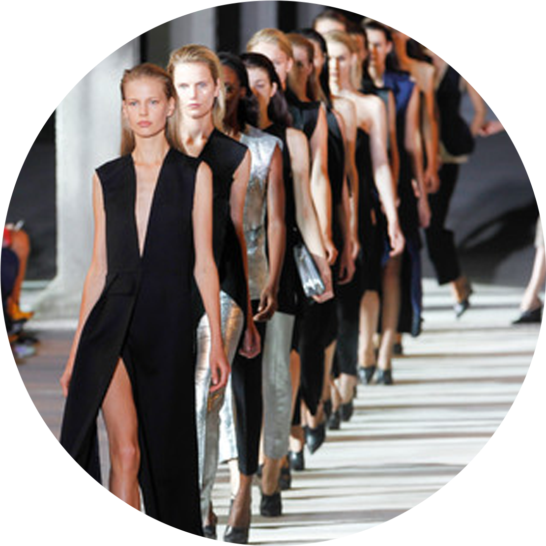 Fashion Runway Models Parade PNG image