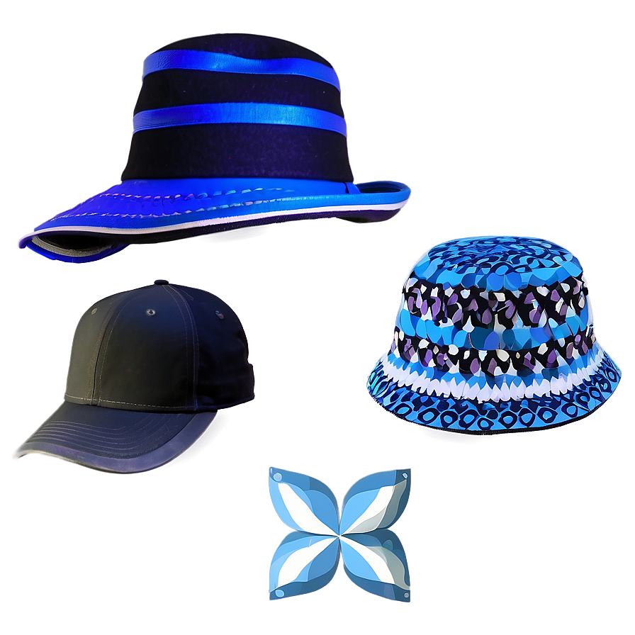 Fashionable Hats And Caps Png 06112024 PNG image