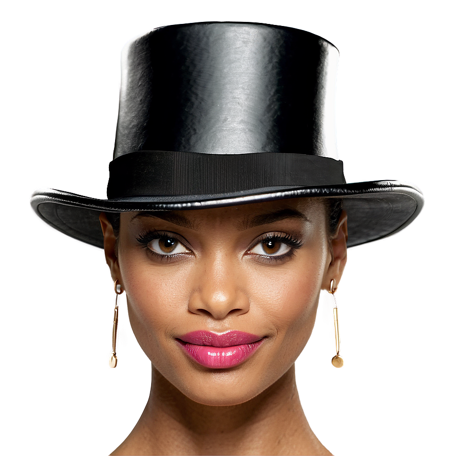 Fashionable Top Hat For Ladies Png Ghg PNG image