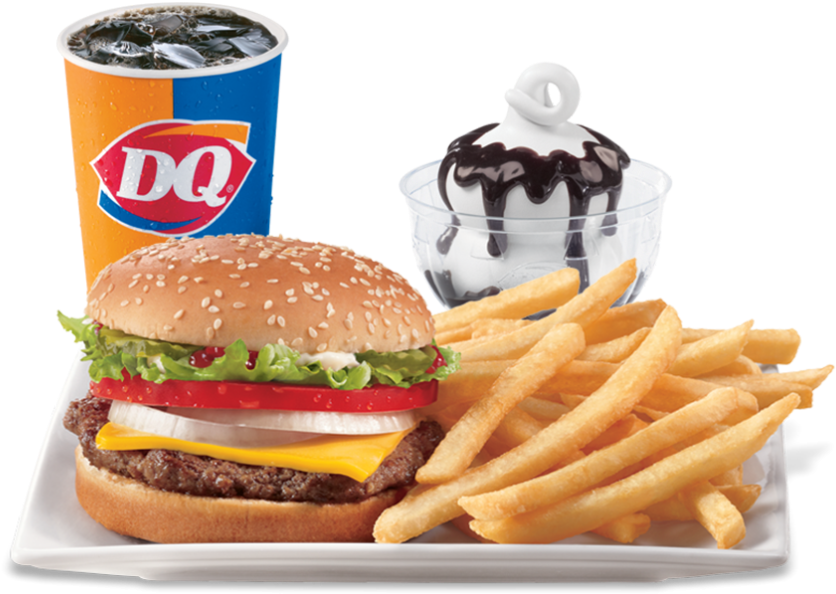 Fast Food Meal Combo D Q PNG image