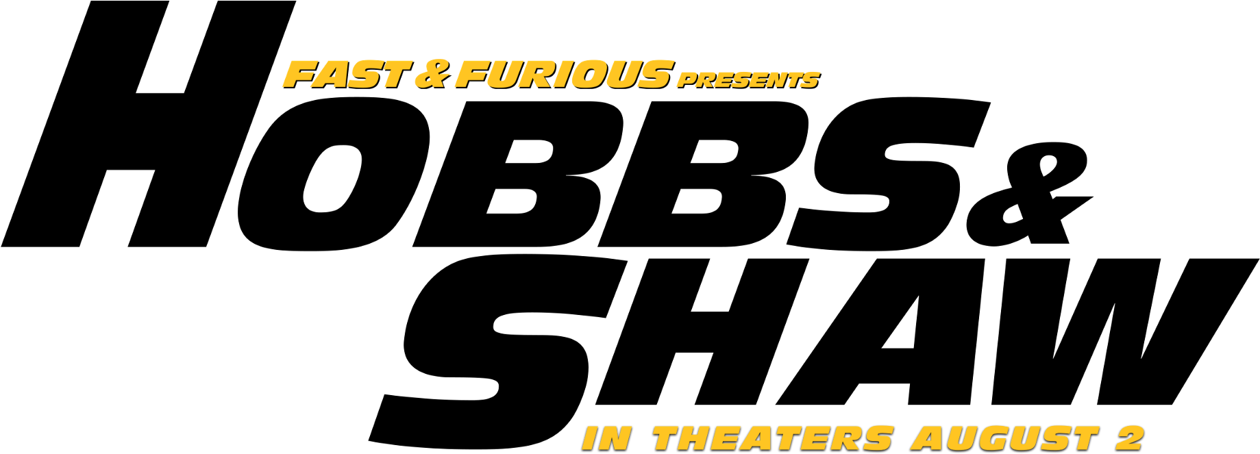 Fastand Furious Hobbsand Shaw Movie Title PNG image