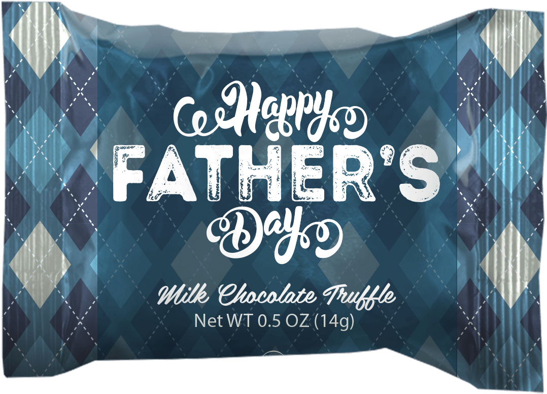 Fathers Day Chocolate Truffle Packaging PNG image
