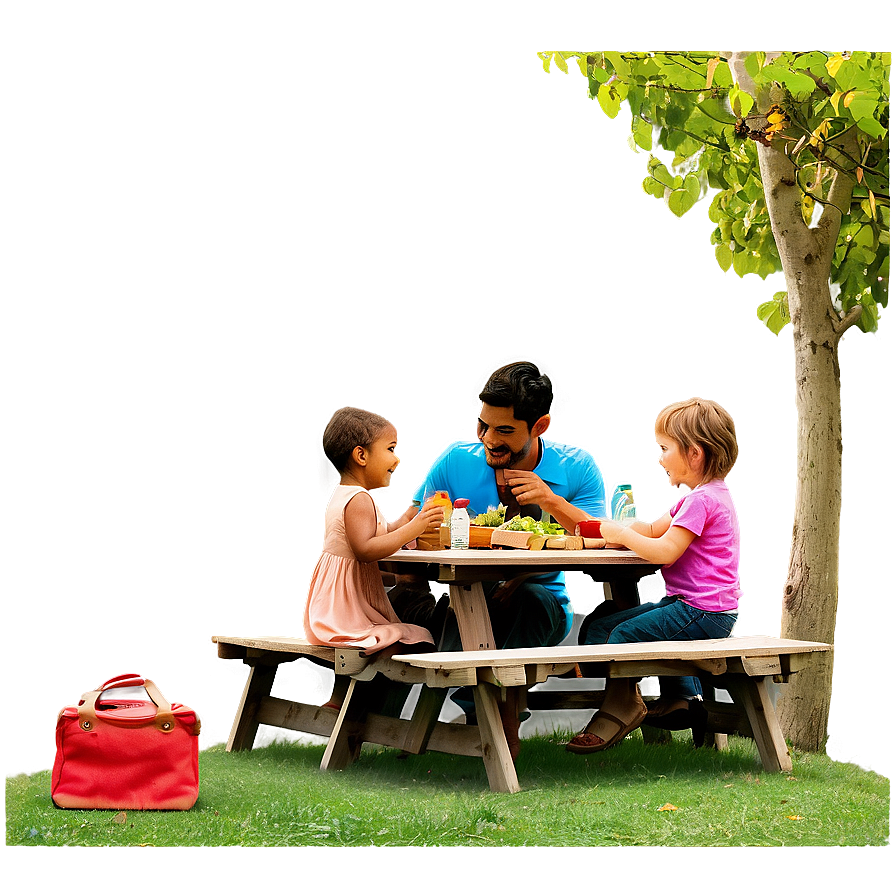 Fathers Day Picnic Scene Png 77 PNG image