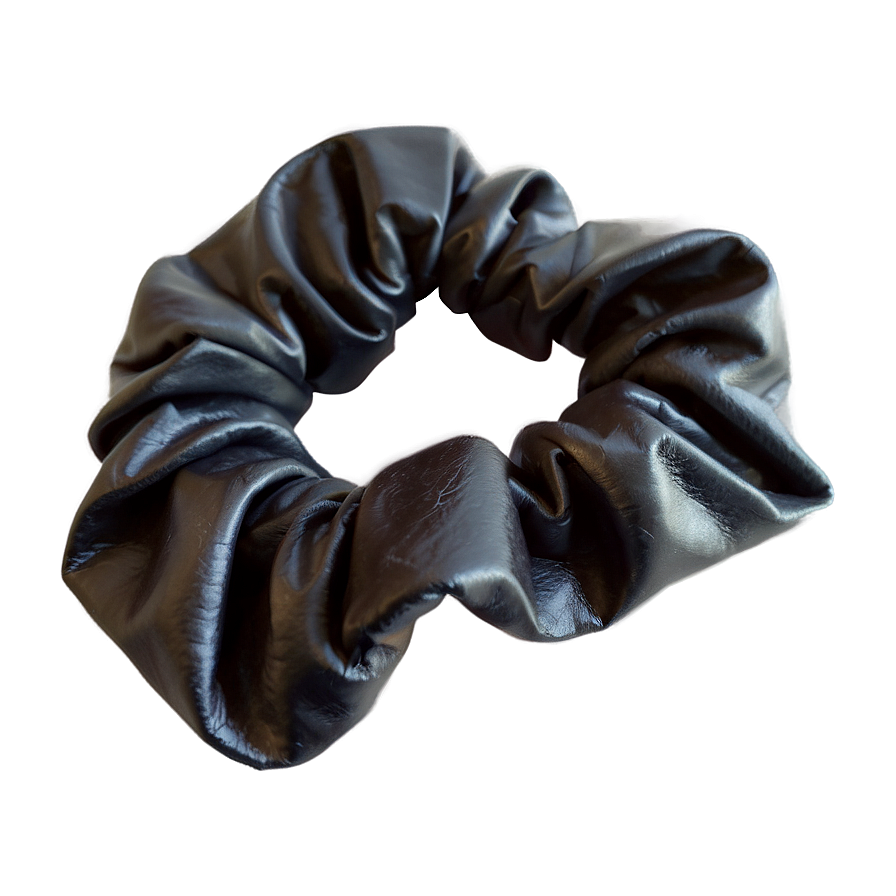 Faux Leather Scrunchie Png Drm PNG image