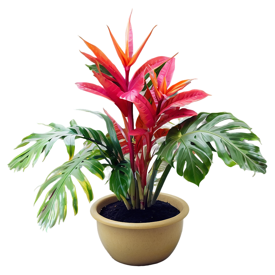 Faux Tropical Plant Png Vmx60 PNG image