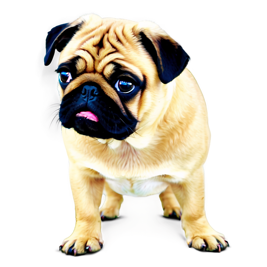 Fawn Colored Pug Png Stt PNG image